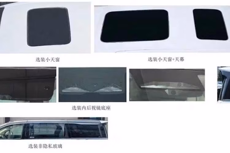 Thiết kế ngoại thất của Linghui M9 tương tự như BYD M9, nhưng có thêm logo thương hiệu Linghui và một số cập nhật nhỏ về chi tiết. Ví dụ, lưới tản nhiệt phía trước của Linghui M9 có hình dạng và bố cục tương tự, nhưng các chi tiết mạ crôm có hình dạng khác nhau.