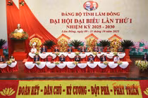 Khai mạc trọng thể Đại hội Đảng bộ tỉnh Lâm Đồng lần I, nhiệm kỳ 2025–2030