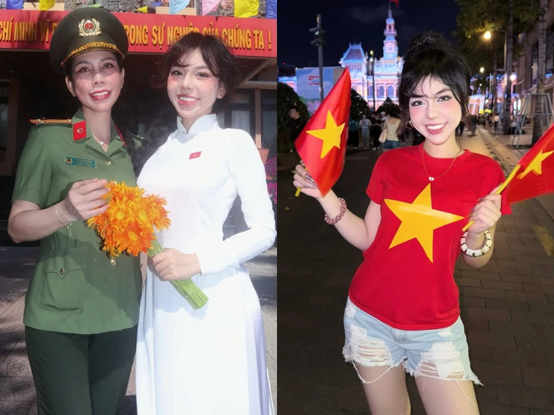 “Flex” có mẹ làm công an, hot girl Bảo Khuyên khiến fan xuýt xoa