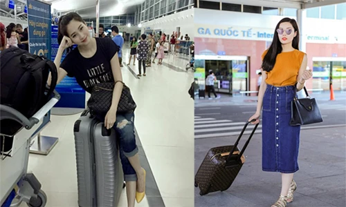 Thời trang sân bay đơn giản nhưng "chất" của các hoa hậu Việt