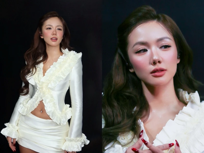 Phương Ly 'quay xe' hình ảnh ngọt ngào, nữ tính gây sốt 