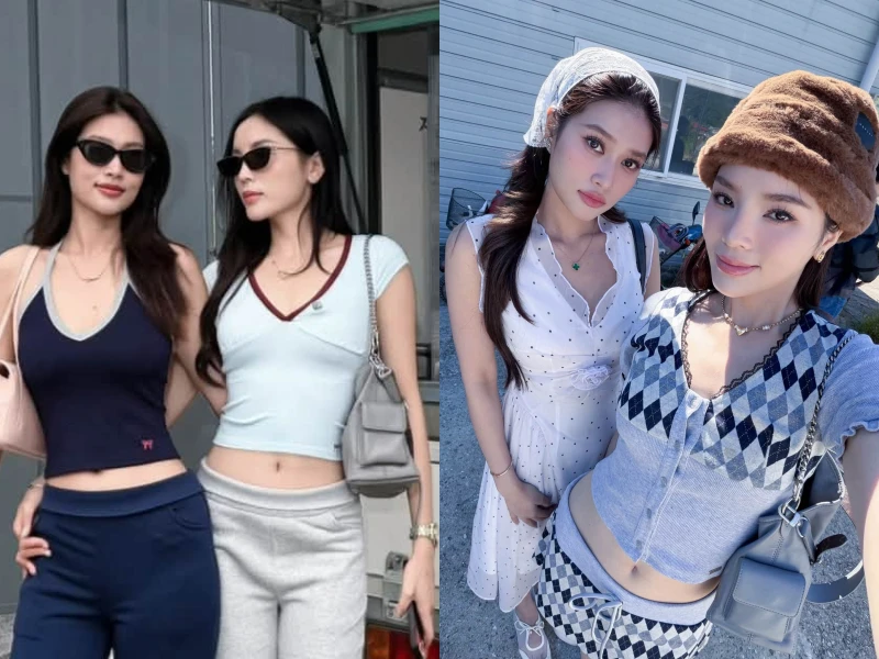 [GALLERY] Kỳ Duyên - Thiên Ân 'như sinh đôi' khi du lịch Hàn Quốc