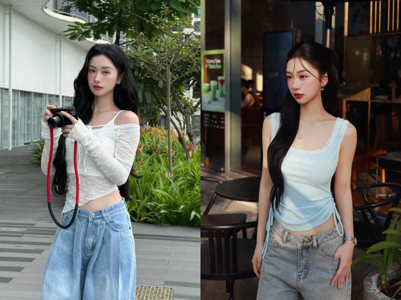 Jun Vũ khoe vòng eo 'hai gang tay', mặc đẹp trẻ trung ở tuổi 31