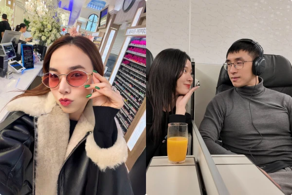 Hot face sao Việt: Vợ đạo diễn Victor Vũ trải nghiệm dịch vụ làm móng ở Mỹ