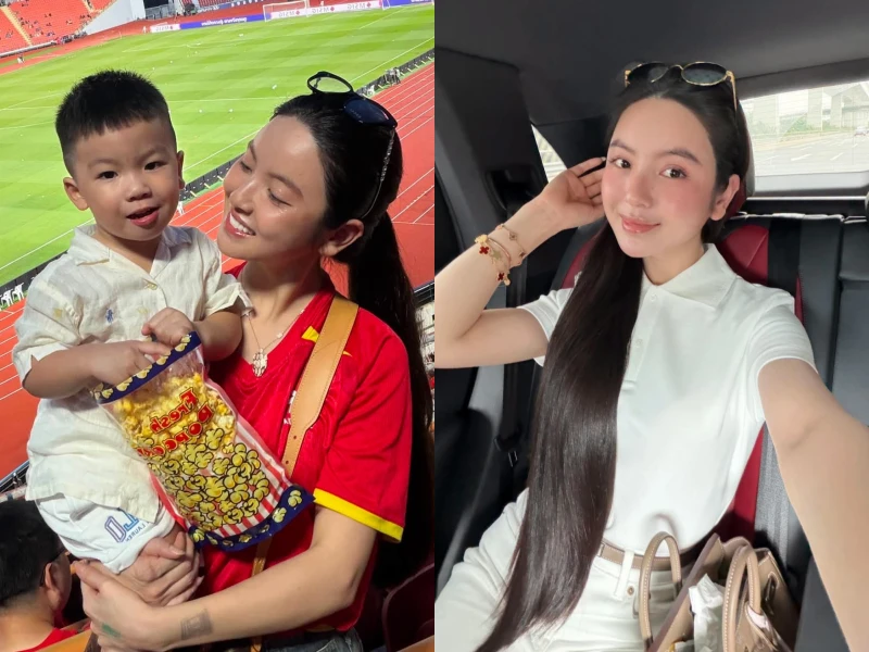 Bà xã Quang Hải được báo Thái Lan khen, nhan sắc đời thực ra sao?