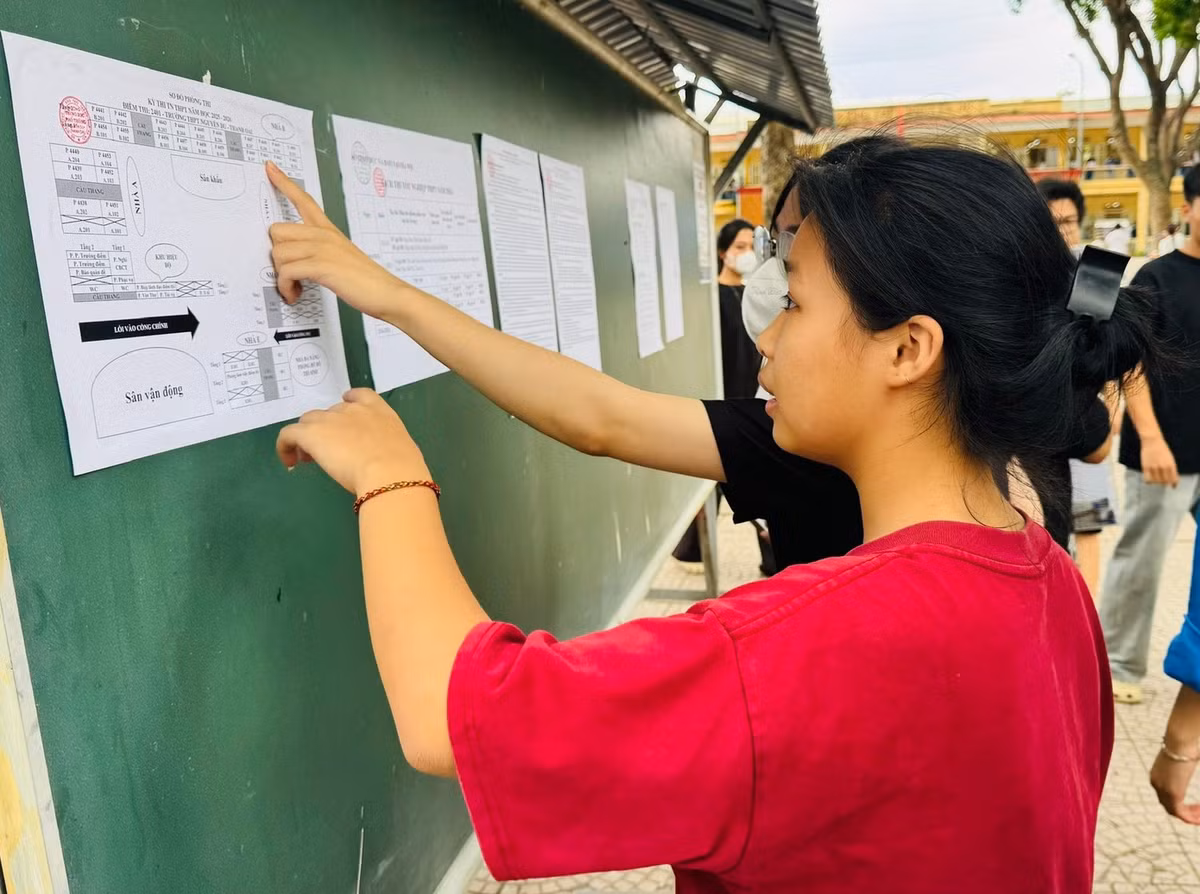 Thí sinh thi tốt nghiệp THPT năm 2026. Ảnh: Nghiêm Huê