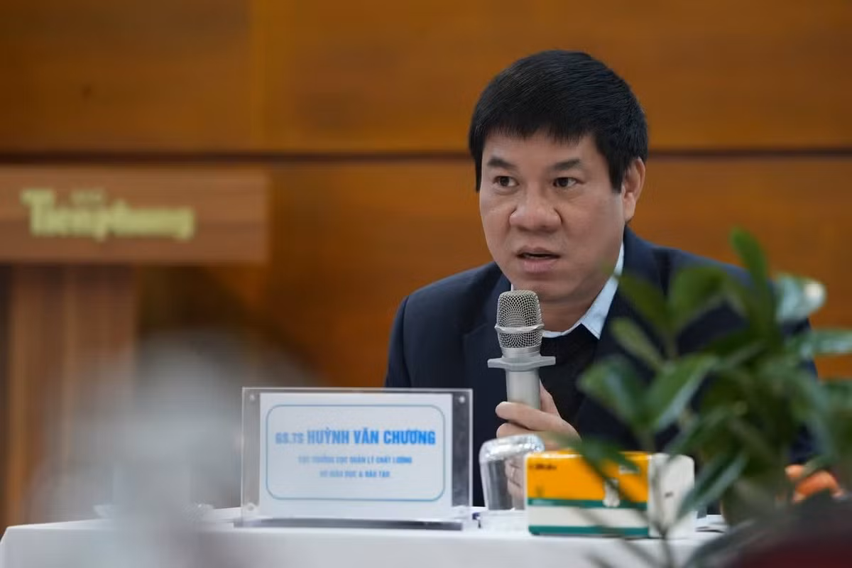 GS.TS Huỳnh Văn Chương, Cục trưởng Cục Quản lý chất lượng, Bộ GD&amp;ĐT Ảnh: Nghiêm Huê