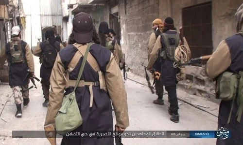Ảnh: Chiến trường Damascus nóng rẫy, IS chặt đầu binh sĩ Syria