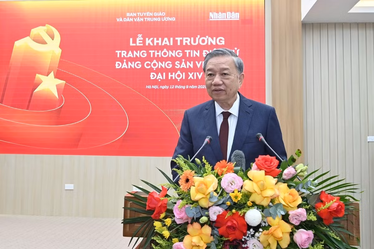 Tổng Bí thư Tô Lâm phát biểu tại sự kiện