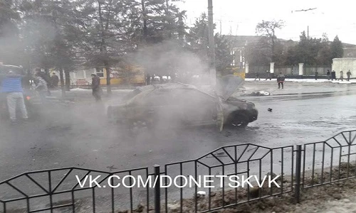 Hình ảnh về cuộc pháo kích trạm xe buýt ở Donetsk