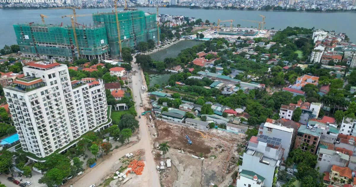 Lộ diện hình hài đường 90m giữa lòng Hồ Tây
