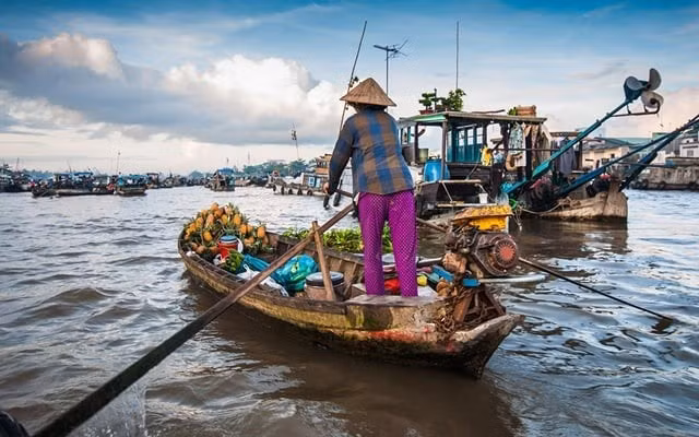 Tuy nhiên, vì xuất phát sớm nên tour này phù hợp với những người có sức khỏe tốt, không ngại dậy sớm và muốn tìm kiếm trải nghiệm chân thật nhất. Thường thì du khách nên ở lại trung tâm thành phố Cần Thơ từ đêm hôm trước để dễ dàng di chuyển ra bến tàu vào sáng sớm hôm sau. Ảnh MIA