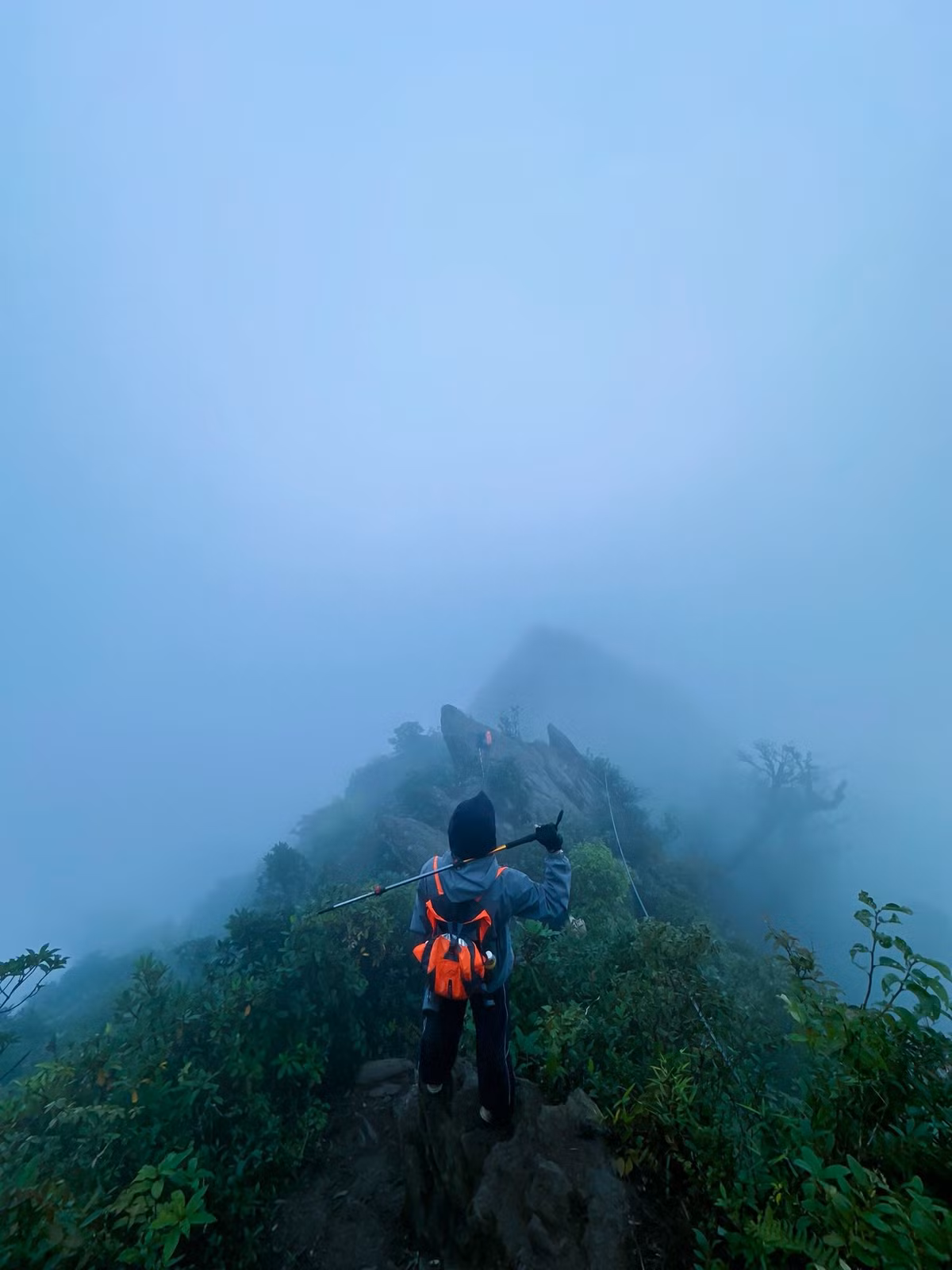 Theo các công ty lữ hành chuyên tổ chức tour trekking trung bình mỗi tháng có khoảng 2 tour chinh phục đỉnh Phu Sa Phìn, thu hút 35–40 du khách tham gia. Với địa hình an toàn, cảnh quan thay đổi liên tục, Phu Sa Phìn được đánh giá là một trong những cung đường leo núi đẹp và thú vị nhất vùng Tây Bắc hiện nay. Ảnh Nguyễn Văn Thắng
