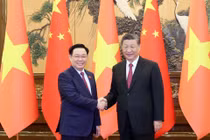 Chủ tịch Quốc hội Vương Đình Huệ hội kiến Tổng Bí thư, Chủ tịch Trung Quốc Tập Cận Bình