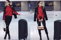 Chi Pu mặc sành điệu sang Hàn Quốc dự lễ trao giải