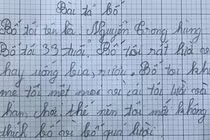Cười chảy nước mắt với bài văn tả ông bố lười của em bé 