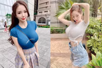 Nữ sinh luật khoe vòng một khủng từ chi tiết nhỏ của túi xách 