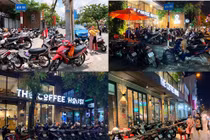 The Coffee House chiếm vỉa hè để kinh doanh