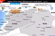 Không kích IS, Thổ Nhĩ Kỳ “né” quân của Tổng thống Assad