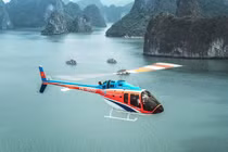 Cận cảnh trực thăng Bell 505 “ngắm vịnh Lan Hạ” từ trên cao