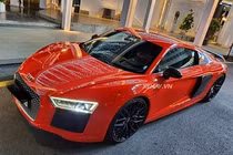 “Diện kiến” Audi R8 V10 Plus đỏ rực của tình cũ Mi Du