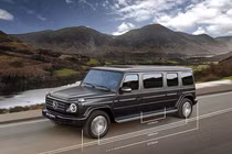 Mercedes-AMG G63 kéo dài, chống đạn cho nhà giàu có garage 6m