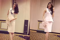 Phạm Hương tự tin trước giờ phỏng vấn Miss Universe
