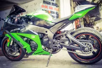 Biker Hà thành chơi trội với Kawasaki ZX-10R độ khủng