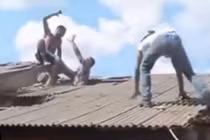 Màn truy bắt trộm hài hước trên mái nhà