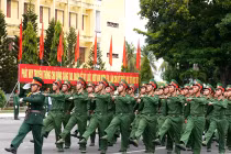 Đại học Thông tin liên lạc duyệt đội ngũ hoành tráng