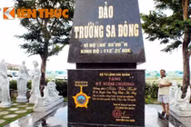 Cựu binh Trường Sa xây cột mốc chủ quyền Trường Sa tại tư gia