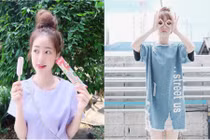 Hot girl tham ăn, thích mặc quần rách nổi nhất mạng Thái