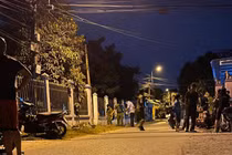 Công an phong toả hiện trường.