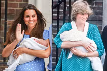 Mẹ chồng-nàng dâu Diana-Kate sau khi sinh con