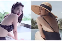 Thu Thảo - Tăng Thanh Hà không hiếm lần đăng ảnh mặc áo tắm