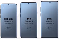 Tiết lộ ba kích cỡ màn hình Galaxy S10
