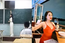 Cô giáo trẻ gây sốt vì ăn mặc nóng bỏng khi rời bục giảng