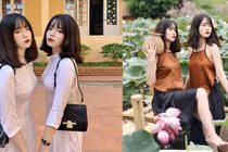 Chị em song sinh ở Yên Bái gây sốt với gu thời trang đồng điệu