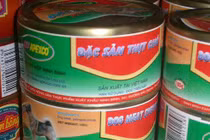 Hoang mang thịt chó đóng hộp được sản xuất tại Ninh Bình?