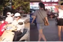 Khác biệt ngày và đêm của thiếu nữ HN trong nắng nóng