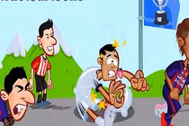 Phim hoạt hình vui nhộn: Real Madrid bị Barcelona “vượt mặt“
