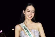 Thanh Thủy mang 150 kg hành lý dự thi Miss International 2024