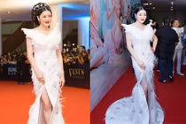 Lý Nhã Kỳ lộng lẫy trên thảm đỏ Đêm hội chân dài