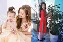 Con gái 7 tuổi của Elly Trần trổ mã, làm dáng như thiếu nữ