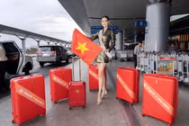 Bảo Ngọc mang 125kg hành lý lên đường thi Miss Intercontinental 2022