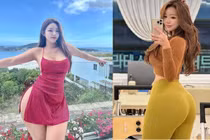 Hot girl siêu vòng ba khoe body hút mắt trong trang phục bó sát