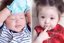 Hot girl Elly Trần tung ảnh bé Alfie giống Cadie như đúc