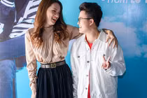 Hương Giang Idol xinh tươi thân thiết bên Lê Thiện Hiếu