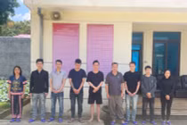 Bắt 9 đối tượng sử dụng hung khí đuổi đánh nhau ở Lai Châu