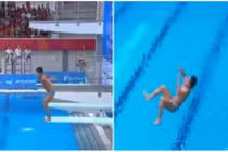 Màn nhảy cầu "toàn điểm 0" kỷ lục tại SEA Games 28